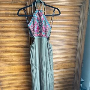 Lulus open back maxi dress